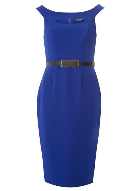 belted pencil dress